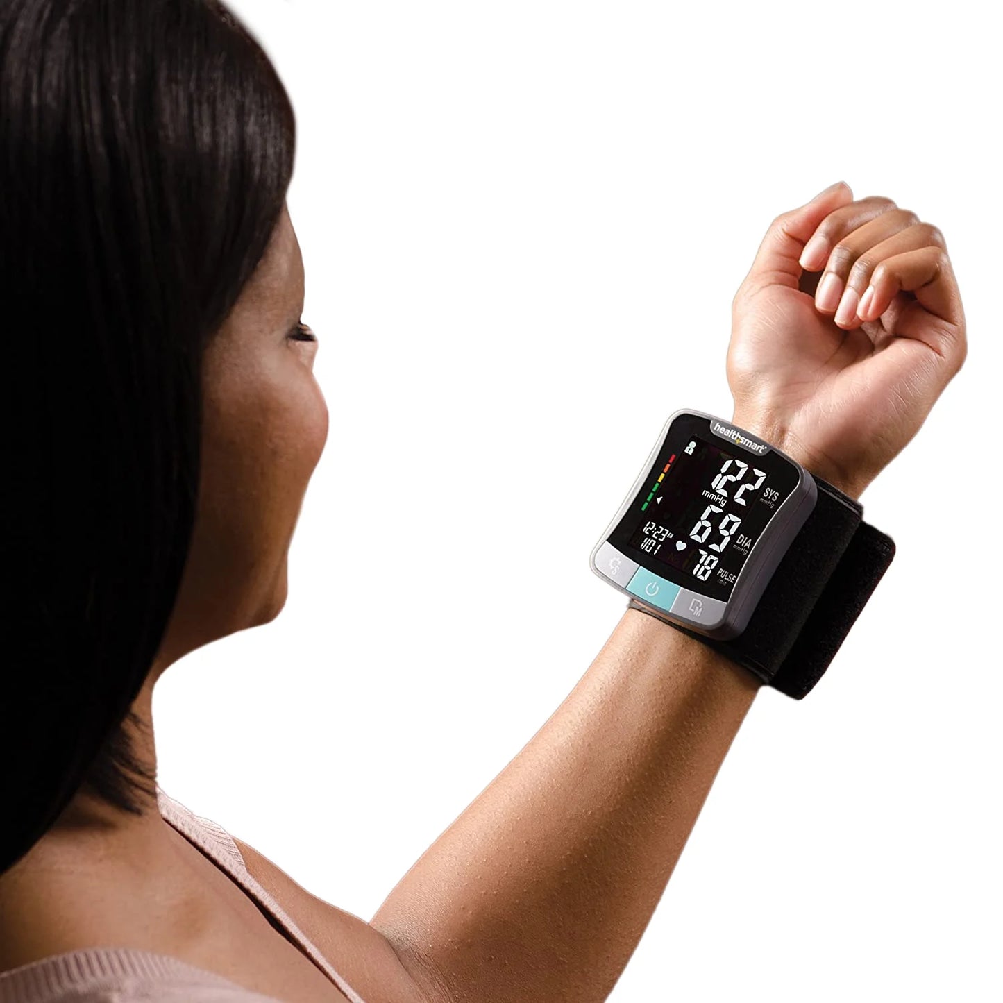 Premium Digital Talking Wrist Blood Pressure Monitor, Irregular Heartbeat Detection, Stores 120 Readings - 2 Users