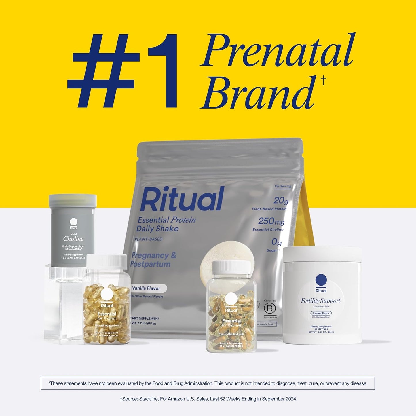 Essential for Women Prenatal Multivitamin: Folate & Choline for Neural Tube Support, Omega-3 DHA for Fetal Brain Development, Iron, Calcium-Helper D3 & K2, Non-Gmo, Vegan, Mint, 30 Days