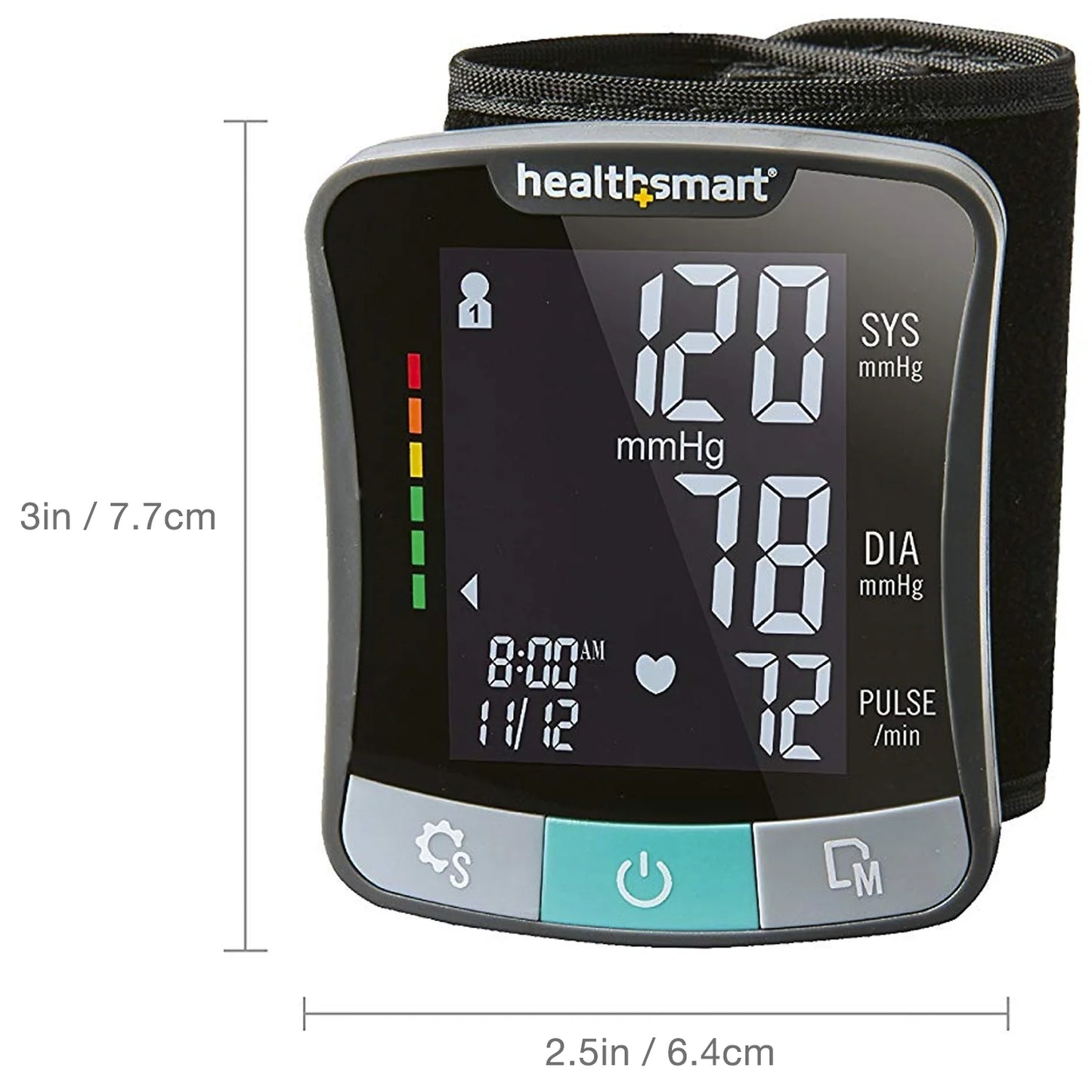 Premium Digital Talking Wrist Blood Pressure Monitor, Irregular Heartbeat Detection, Stores 120 Readings - 2 Users