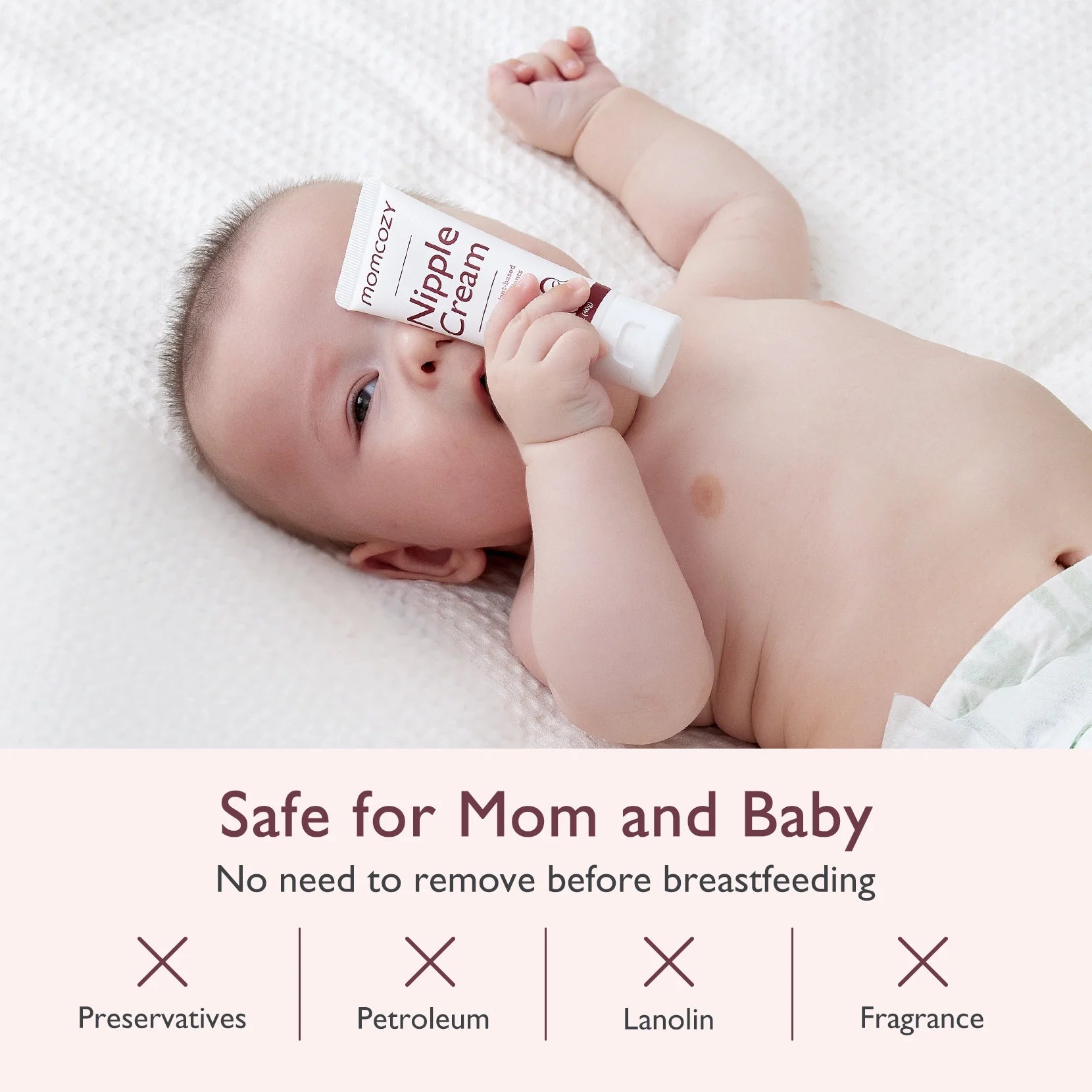 100% Natural Nipple Cream 1.41Oz, Vegan Lanolin-Free Nipple Butter for Breastfeeding, Used with S12 Pro M5 Breast Pumps, Breastfeeding Essentials