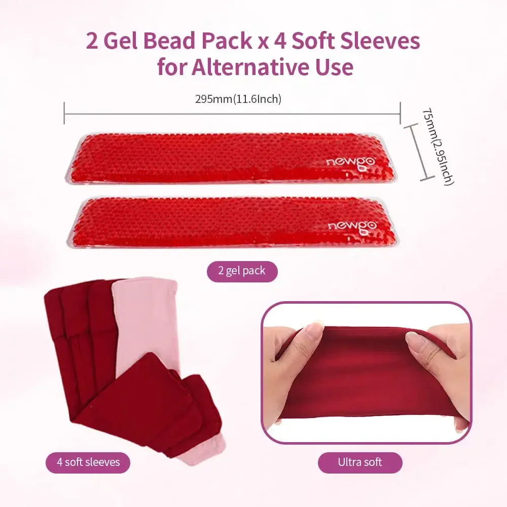 Perineal Cold Packs for Postpartum Reusable, 2 Pack Perineal Ice Packs Gel Cold Packs with 4 Washable Sleeves for Women after Pregnancy & Vaginal Discomfort