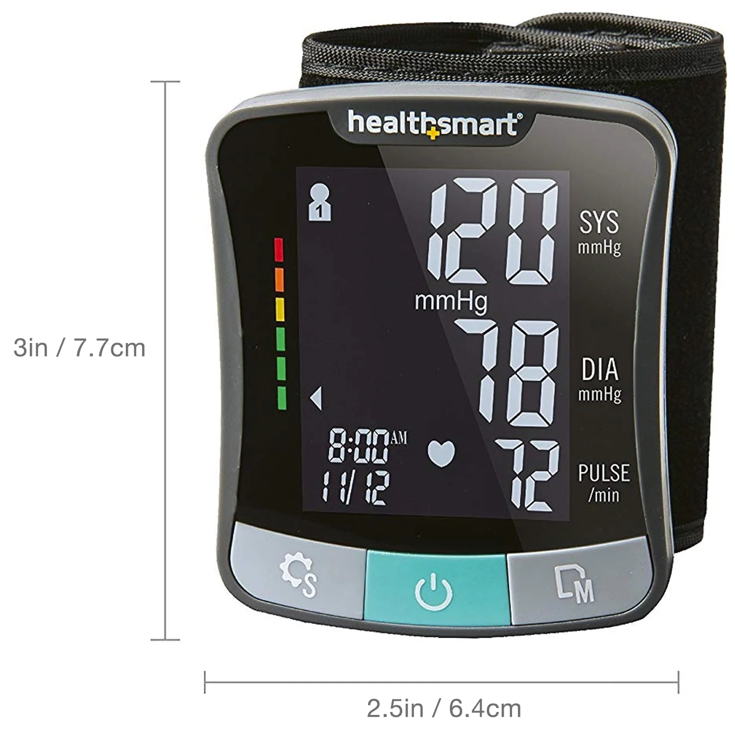 Premium Digital Talking Wrist Blood Pressure Monitor, Irregular Heartbeat Detection, Stores 120 Readings - 2 Users